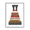 Stupell Industries Designer Bow Heels on Deluxe Glam Bookstack Framed Wall Art